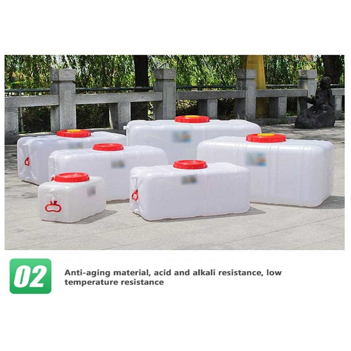 30L Portable Water Storage Container with Faucet B88566