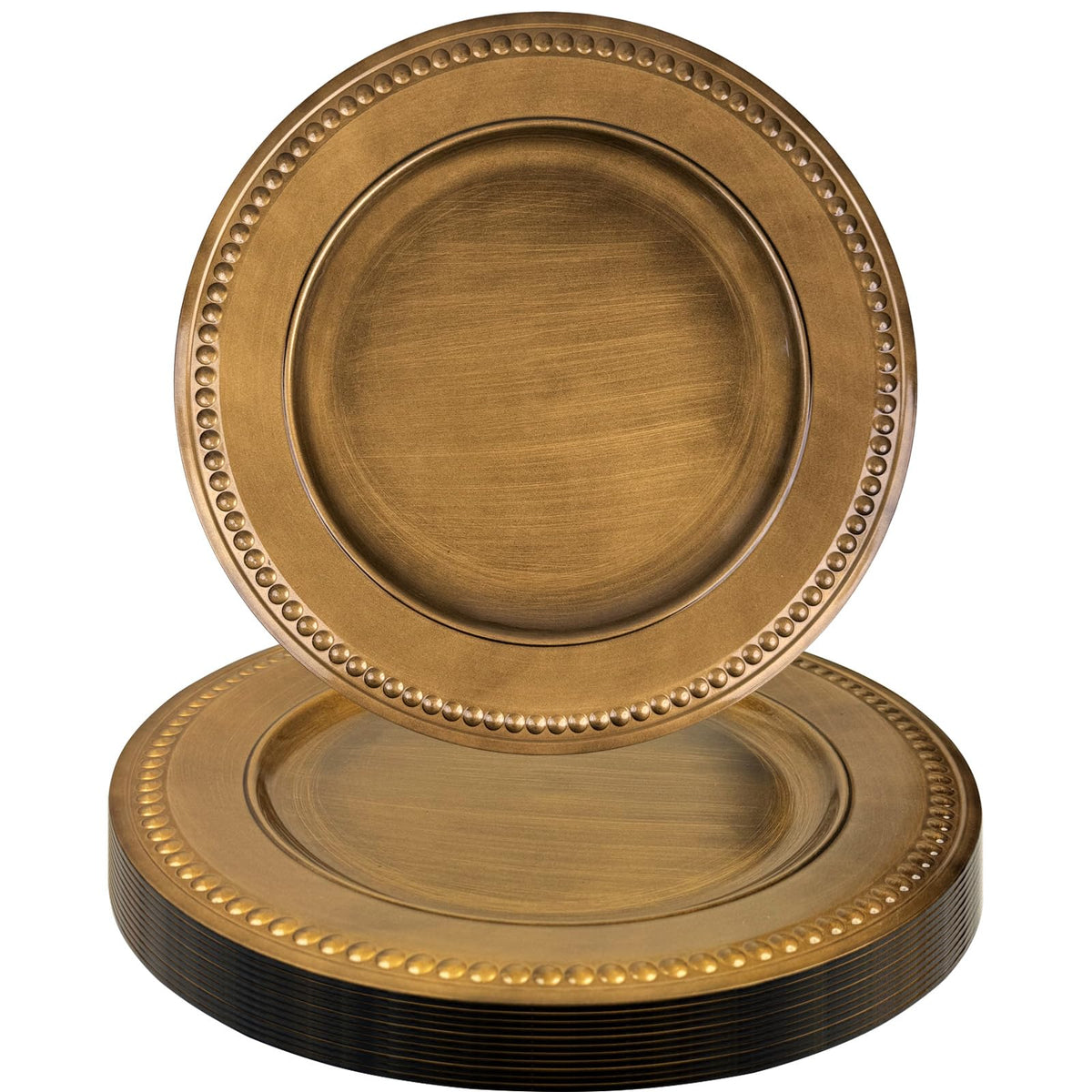 Gold Charger Plates Set of 12 T4090