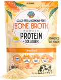 100% Grass-Fed Beef Bone Broth Powder with Probiotics Collagen 15g Protein U1883