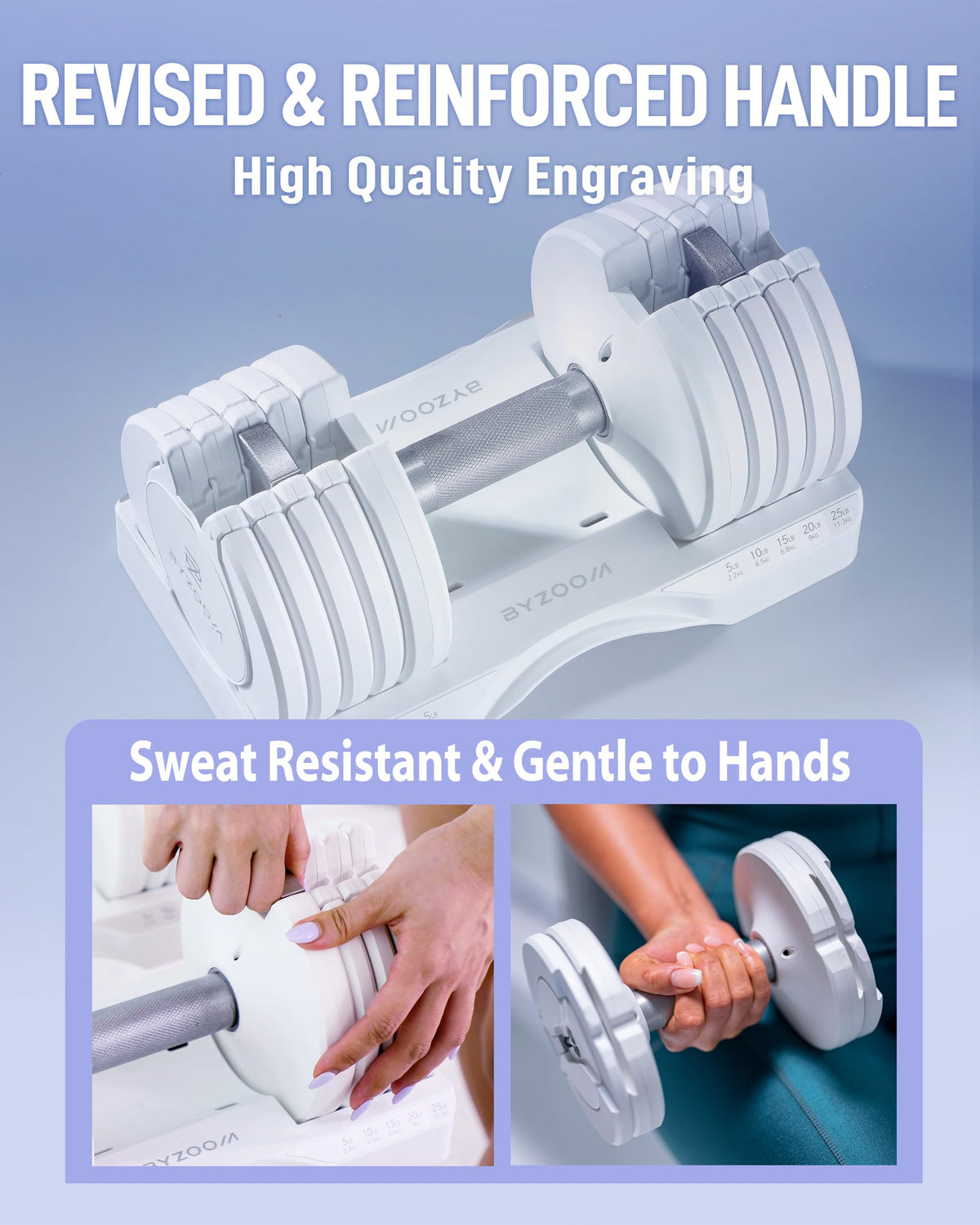 Adjustable Dumbbell 5-in-1 White K644