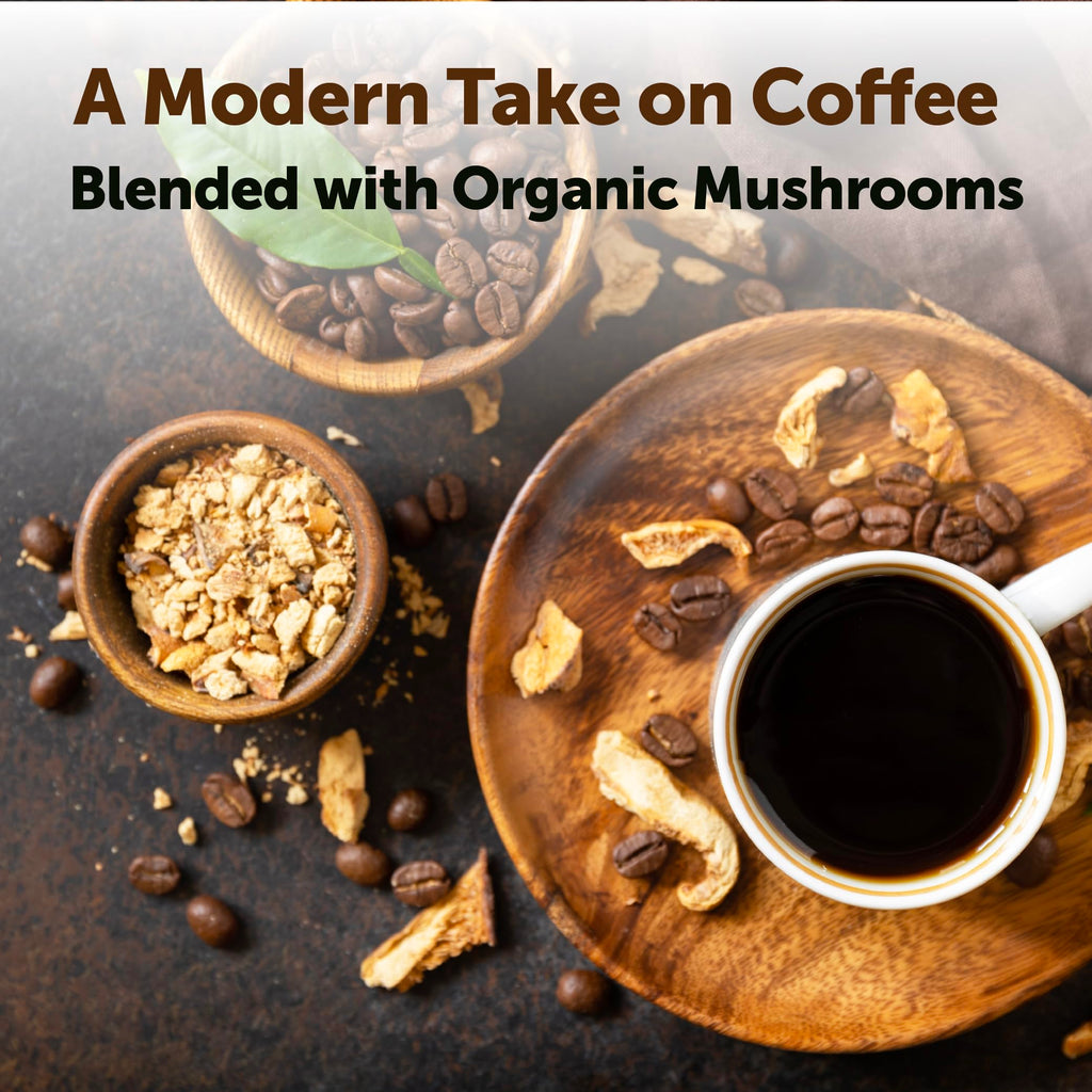 Organic Instant Mushroom Coffee, 14 oz Medium Roast Arabica Q972