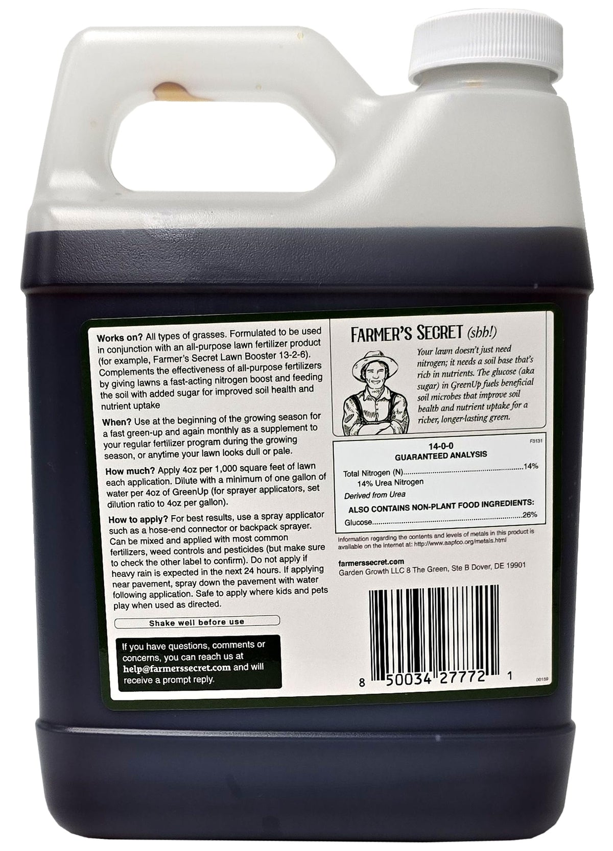High Nitrogen Fast Acting Concentrated Fertilizer 32oz F15813