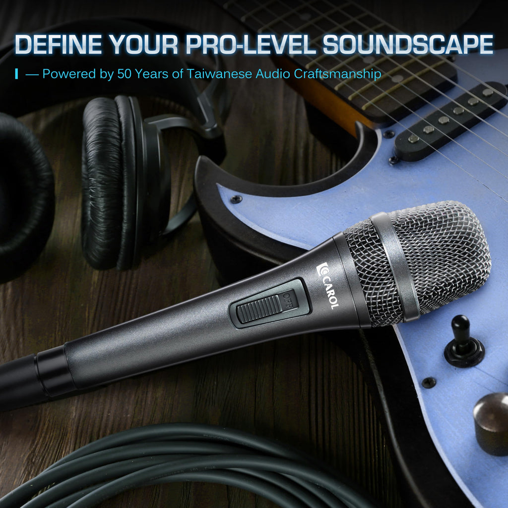 XLR Wired Dynamic Cardioid Vocal Microphone with Switch A8848
