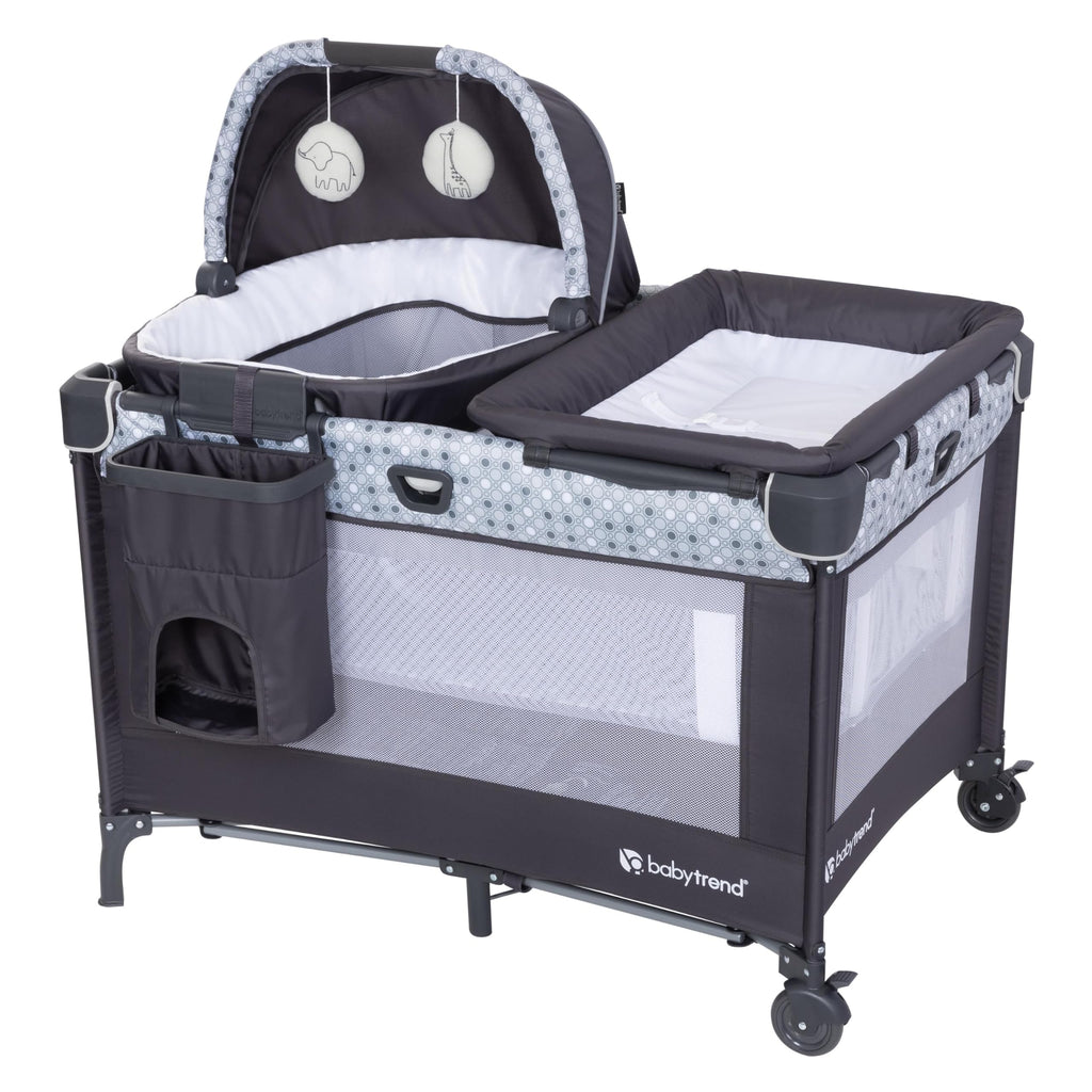 Nursery Den Playard with Rocking Cradle, Snooze Pod, Flip Over Changer J9486
