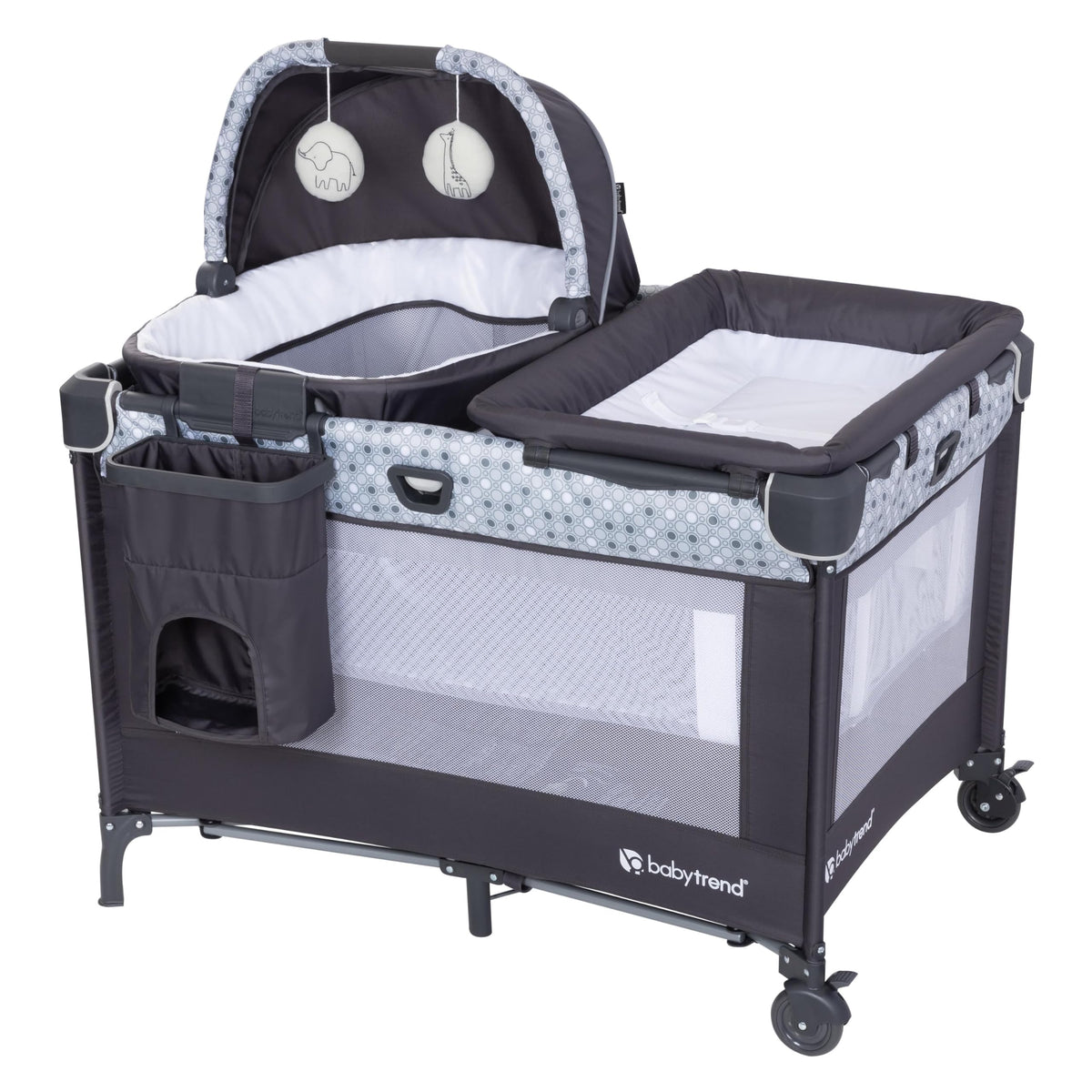 Nursery Den Playard with Rocking Cradle, Snooze Pod, Flip Over Changer J9486