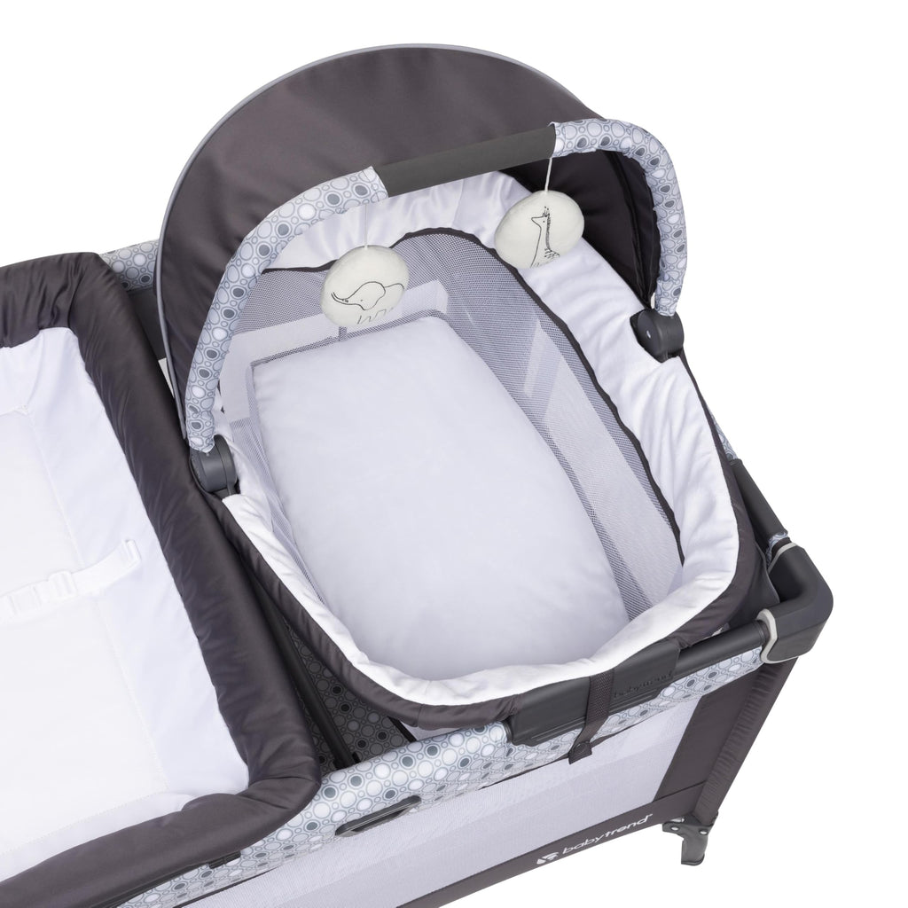 Nursery Den Playard with Rocking Cradle, Snooze Pod, Flip Over Changer J9486