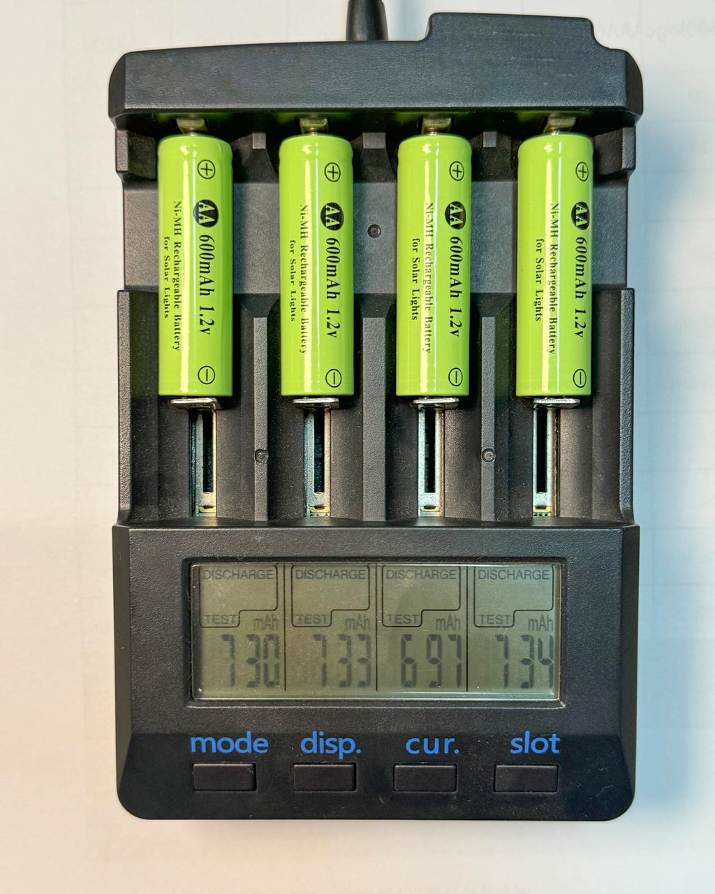 Ni-MH AA 1.2v 600mAh Rechargeable Battery G784322