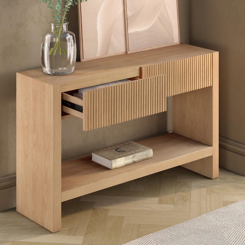 48" Fluted Modern Console Table S290