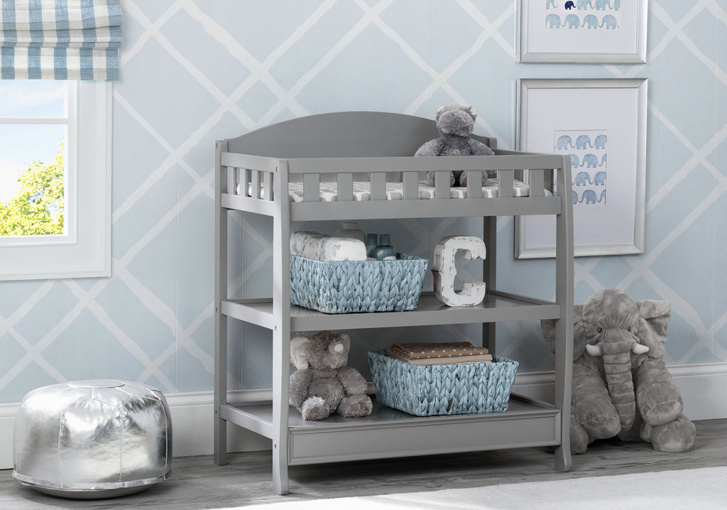 Grey Infant Changing Table with Pad D15410