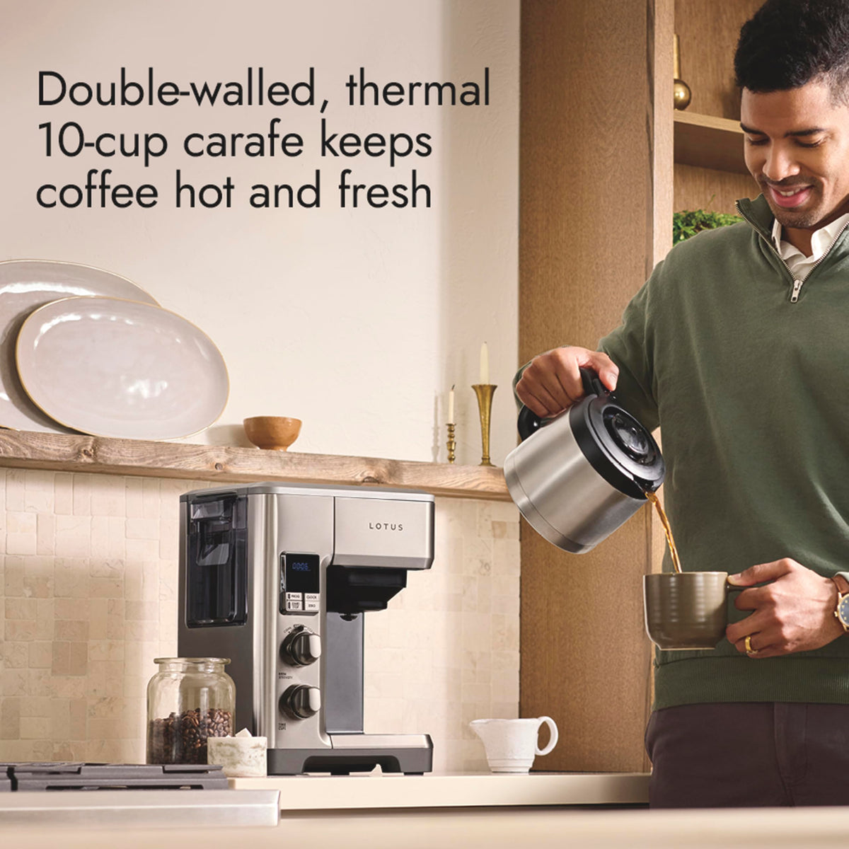 Programmable 10-Cup Stainless Steel Coffee Maker F404111