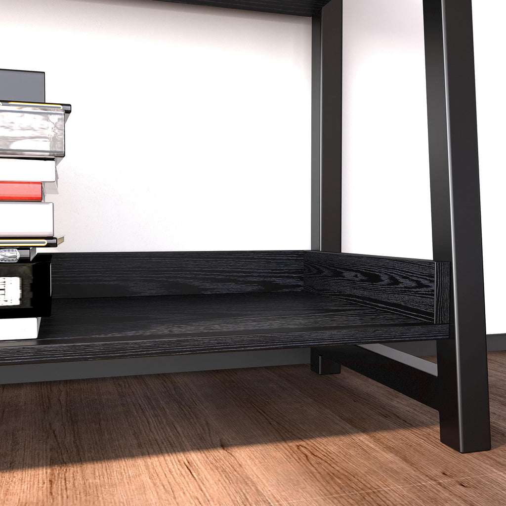 5-Tier Industrial Ladder Shelf Bookcase U680