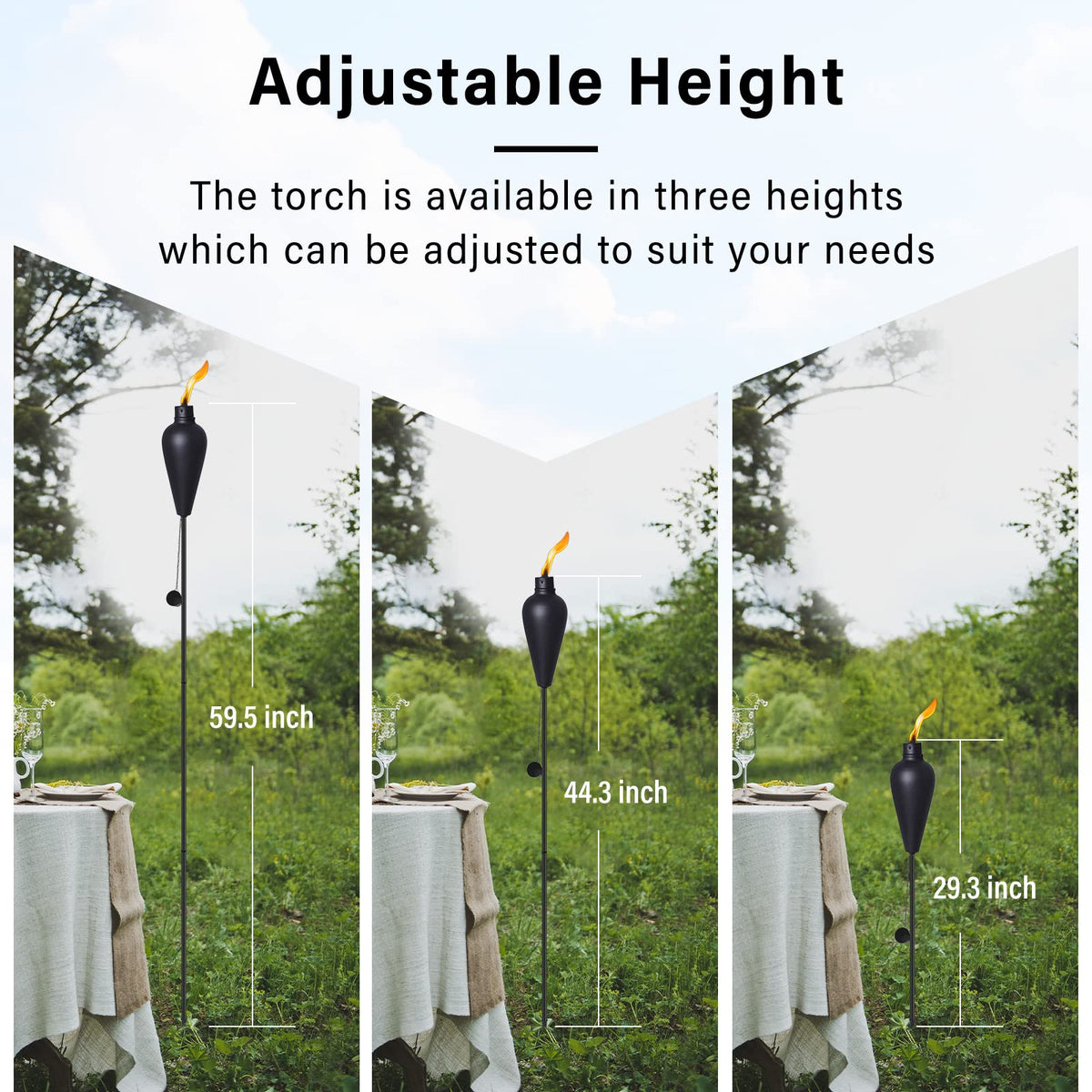6 Pack Citronella Tiki Torches E715