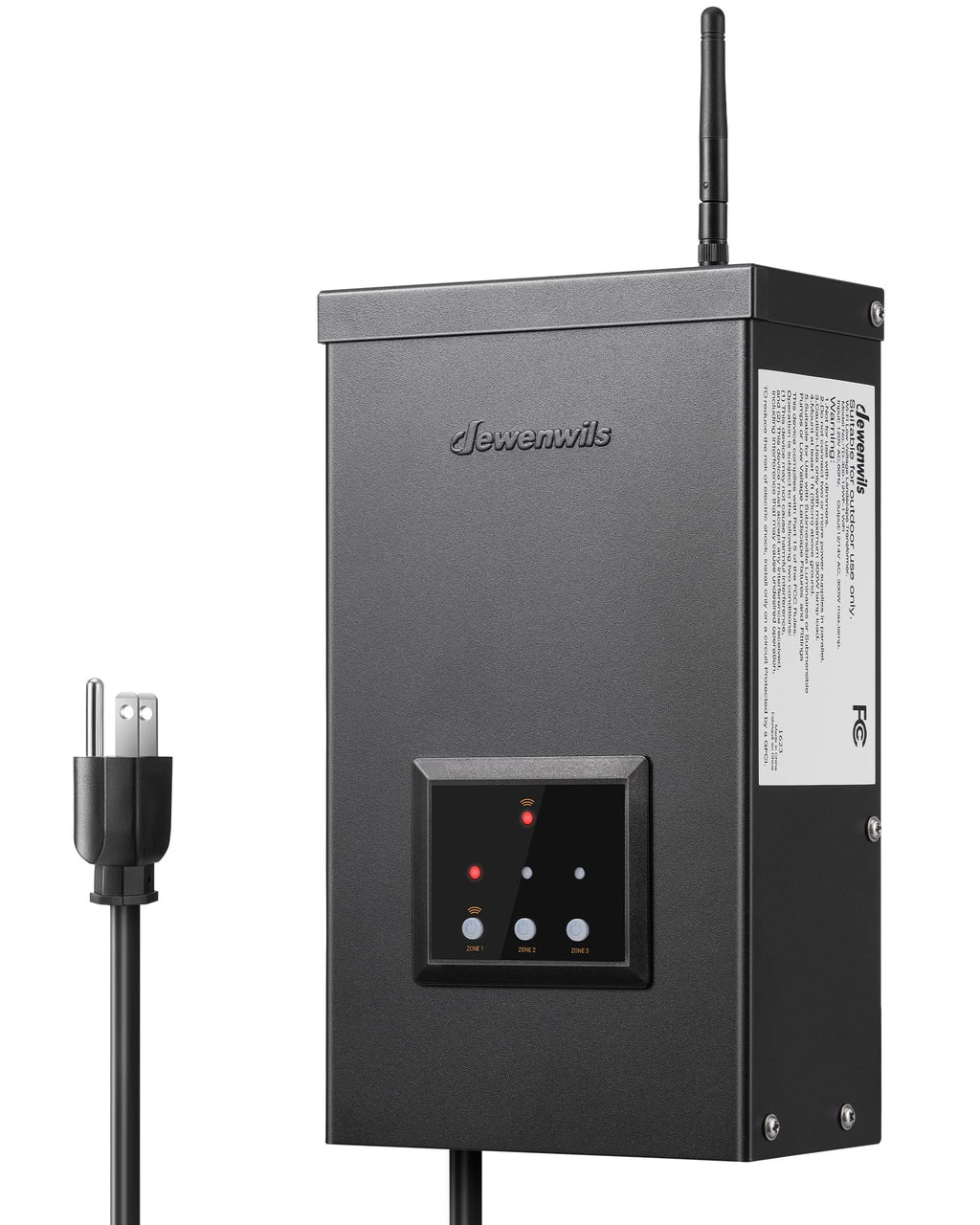 200W Low Voltage Landscape Transformer with Timer M9598