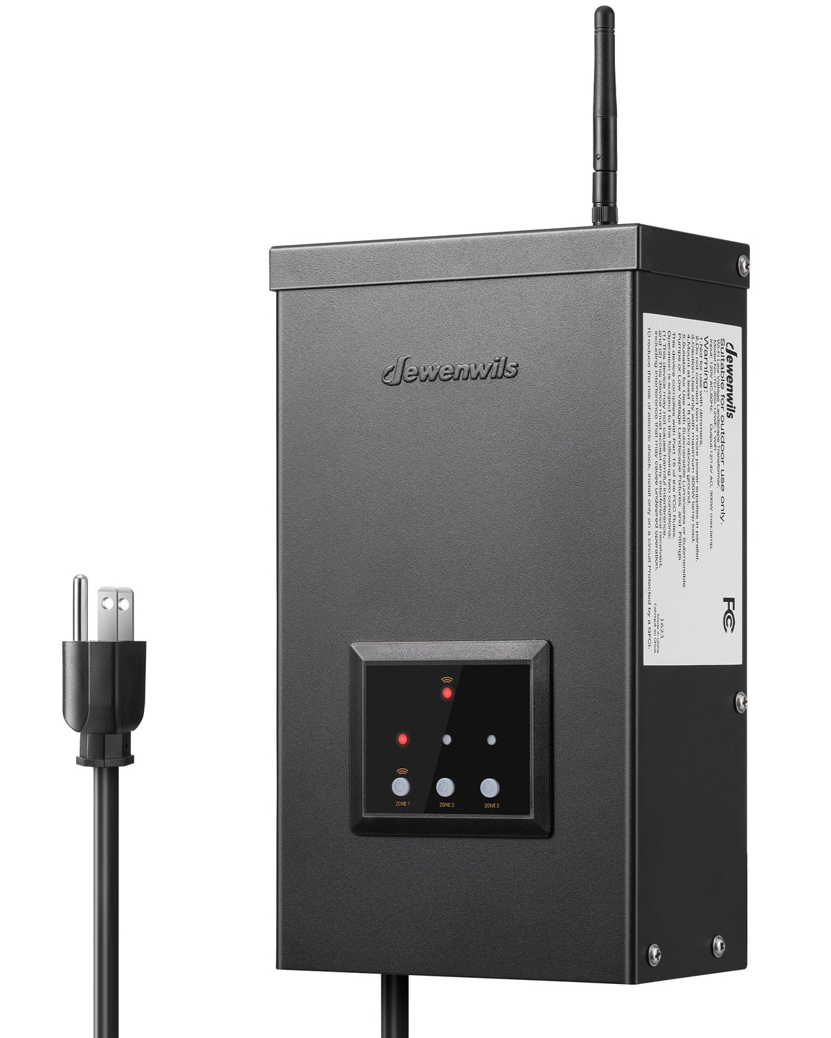 200W Low Voltage Landscape Transformer with Timer M9598