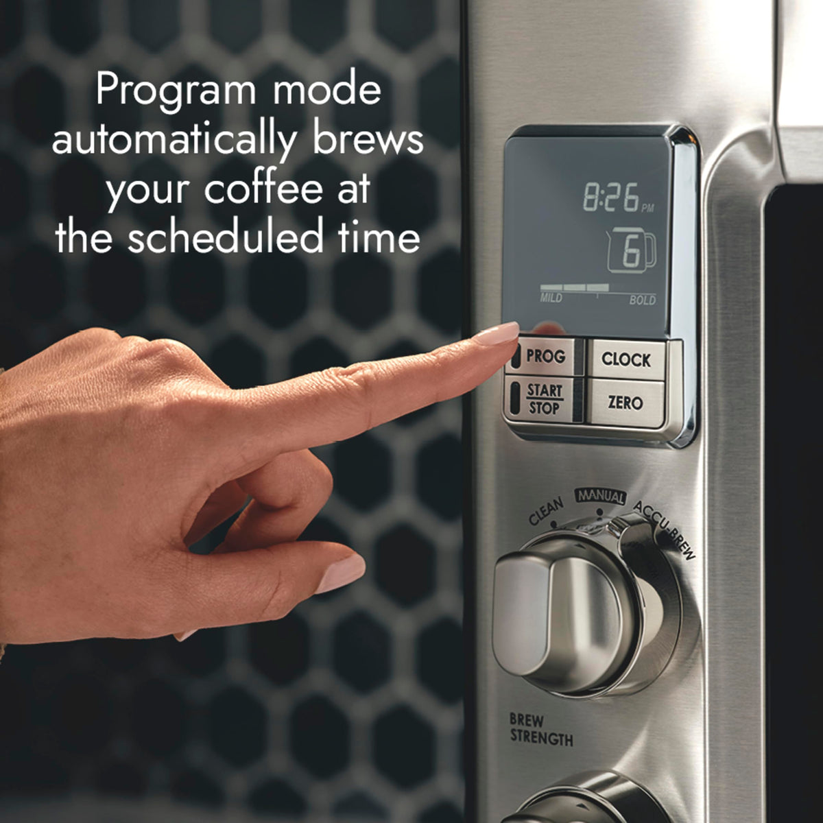 Programmable 10-Cup Stainless Steel Coffee Maker F404111