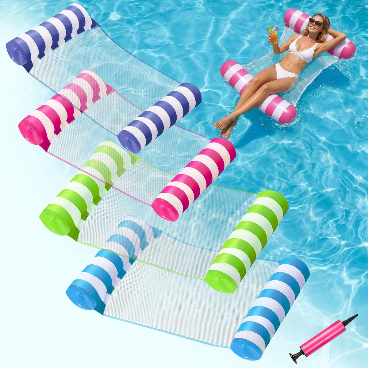 4 Pack Inflatable Pool Floats E59483