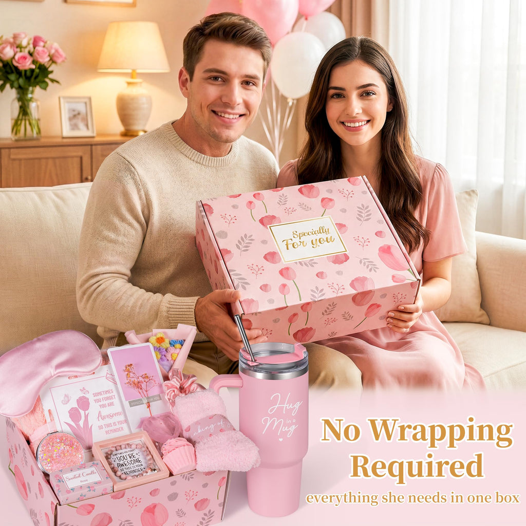 15 Pcs Pink Gift Basket T737