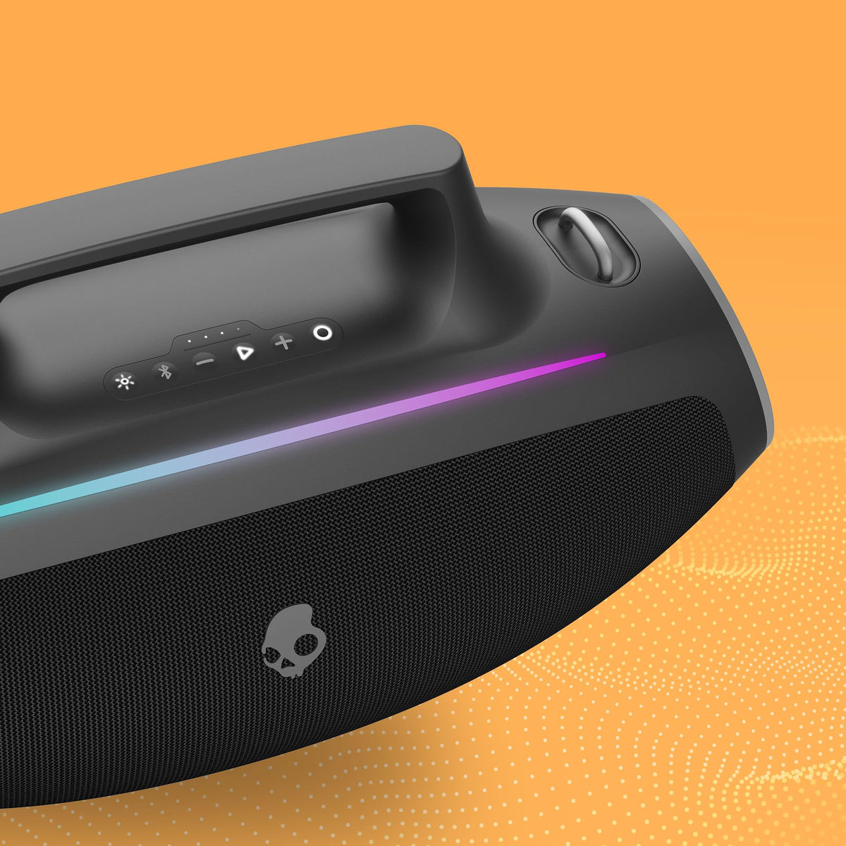 Water-Resistant Wireless Portable Bluetooth Boombox Speaker with LED Lightshow R75292