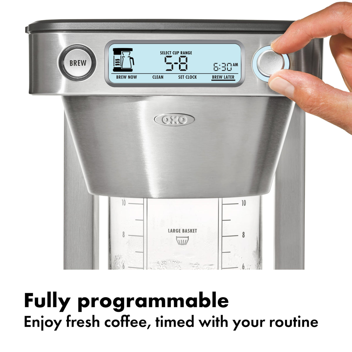 12-Cup Coffee Maker with Single-Serve Function U656069