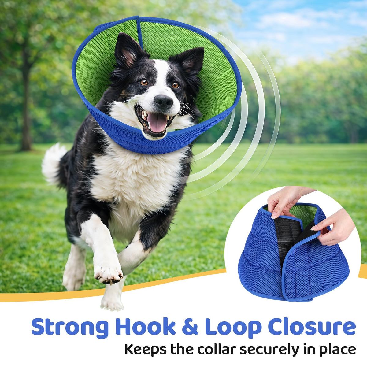 Soft Dog Cone Collar Adjustable Washable R4829