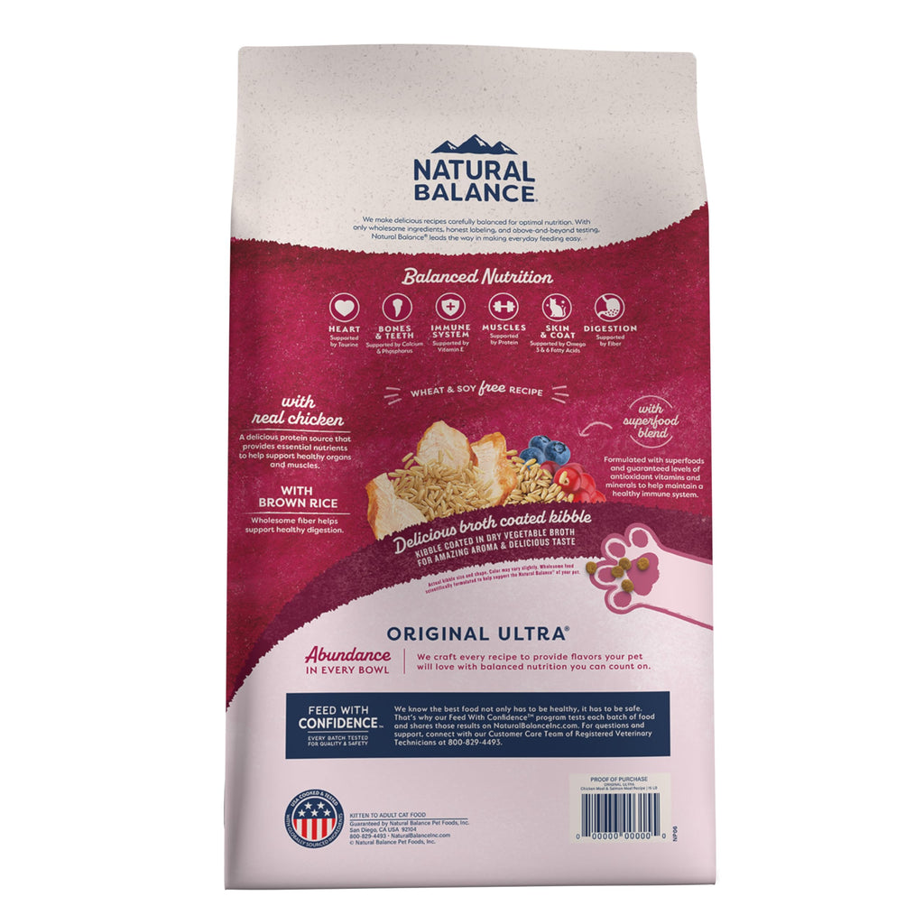 Dry Cat Food Chicken Meal & Salmon Meal 15 lb U62692