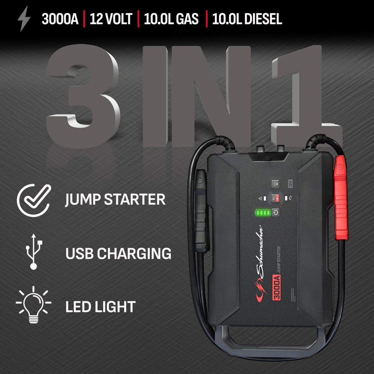 Portable Car Battery Jump Starter & Power Bank D653345