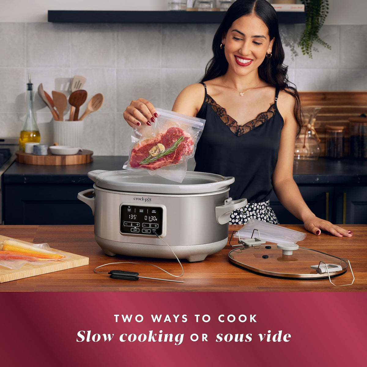 7-Quart Slow Cooker with Sous Vide Function O374482