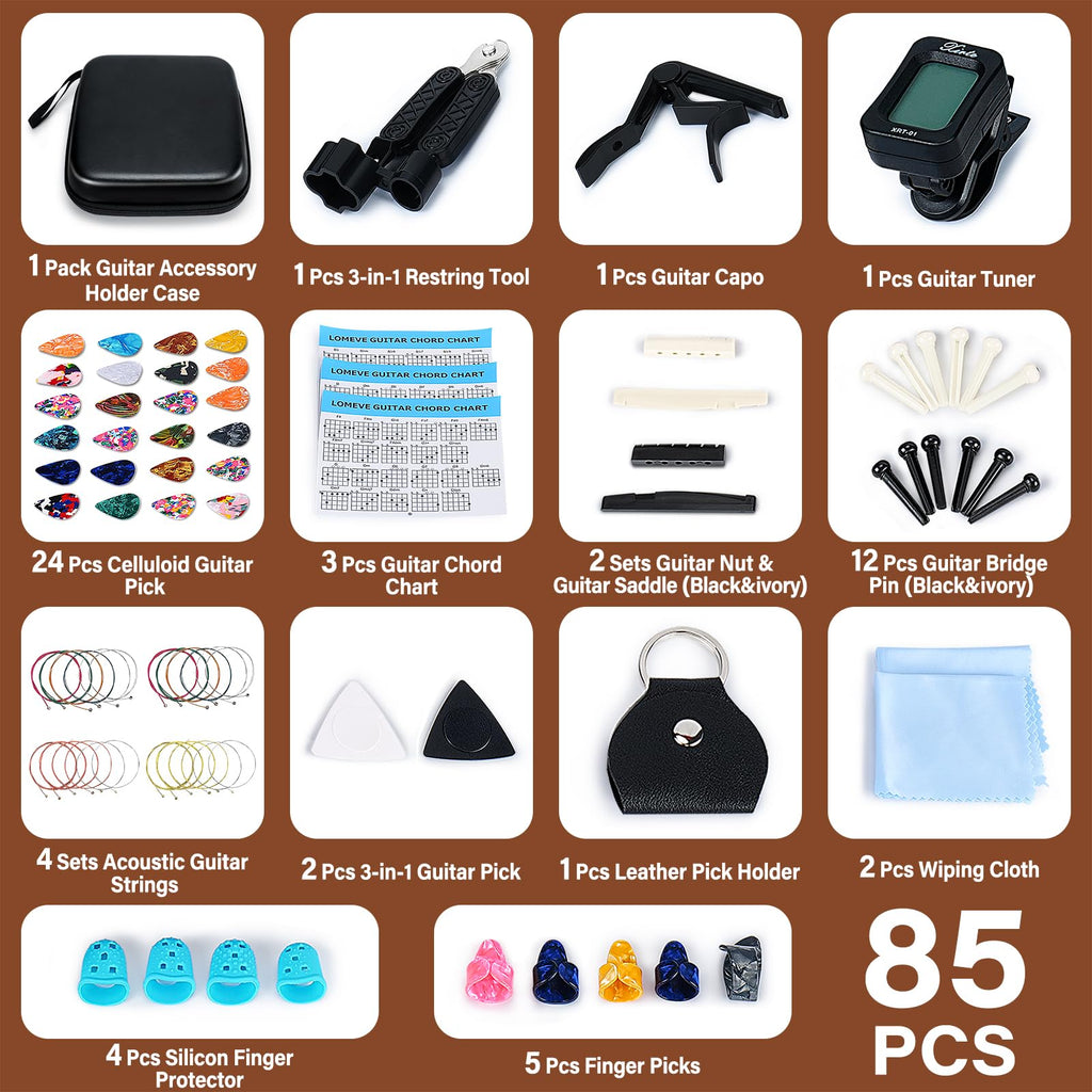 85PCS Guitar Accessories Kit K913592