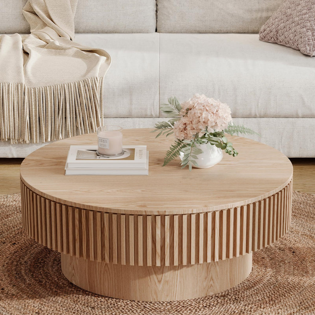 31.5'' Round Coffee Table with Storage Q15105