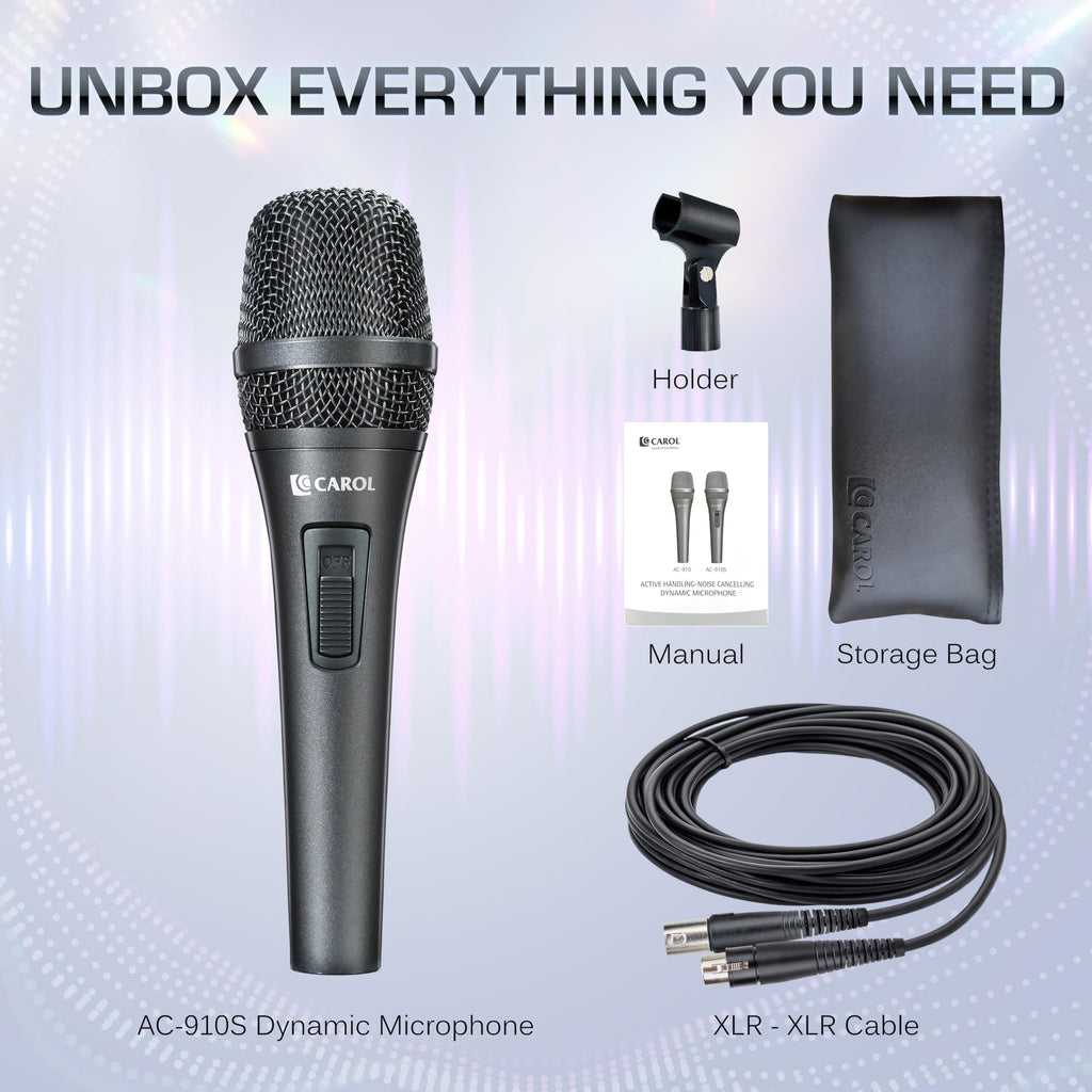 XLR Wired Dynamic Cardioid Vocal Microphone with Switch A8848
