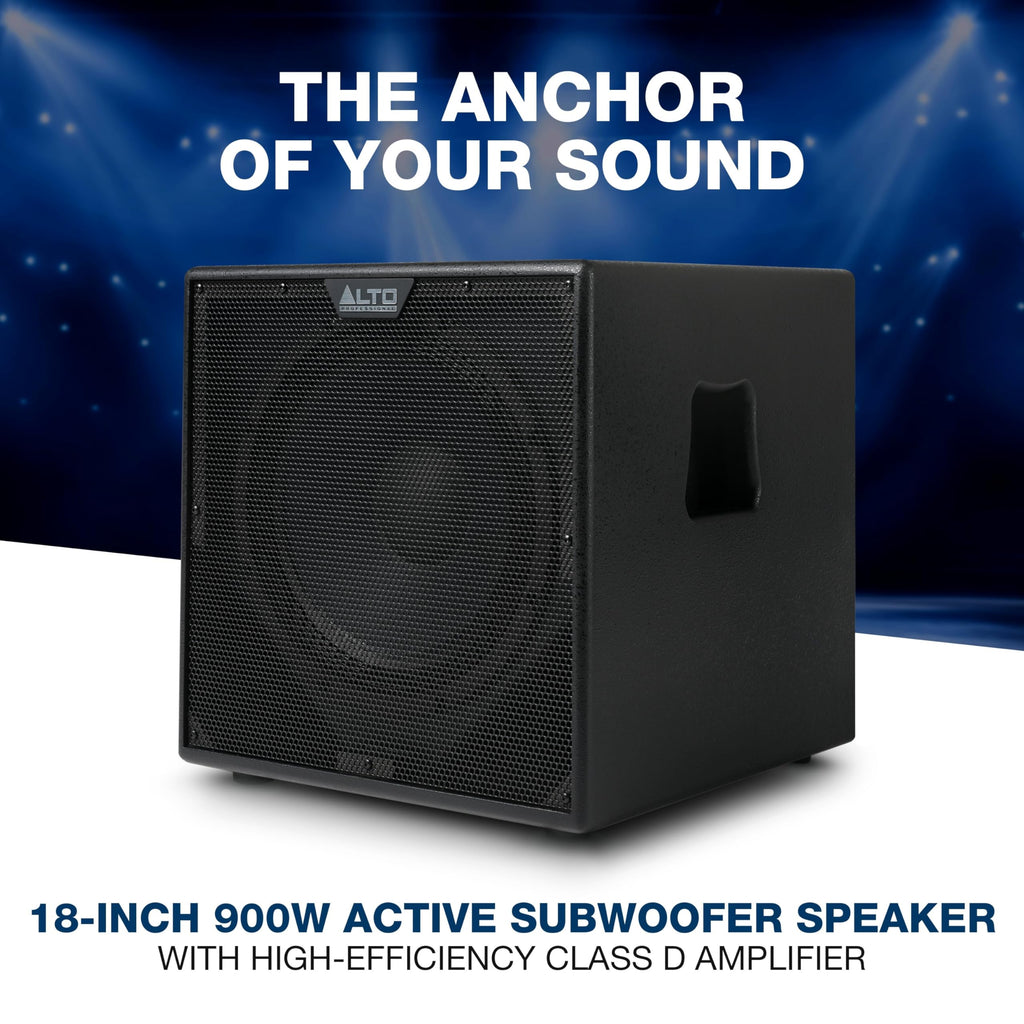 900W 18" Powered PA Subwoofer C40939