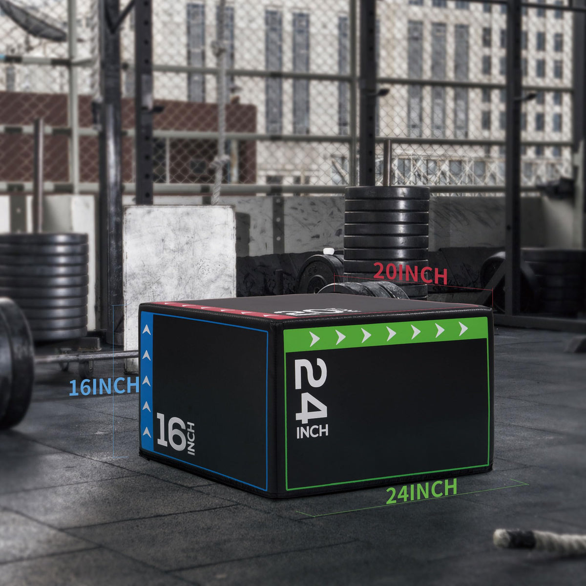 3-in-1 Foam Plyometric Jump Box M3307