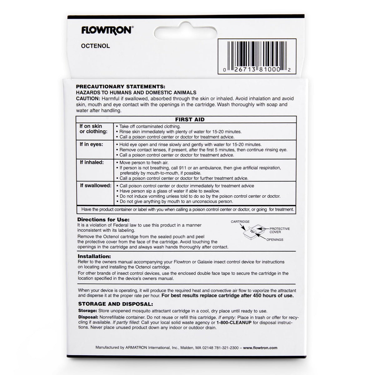 Octenol Mosquito Attractant Cartridge V77702