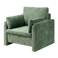 Oversized Green Accent Chair with Padded Arms K697