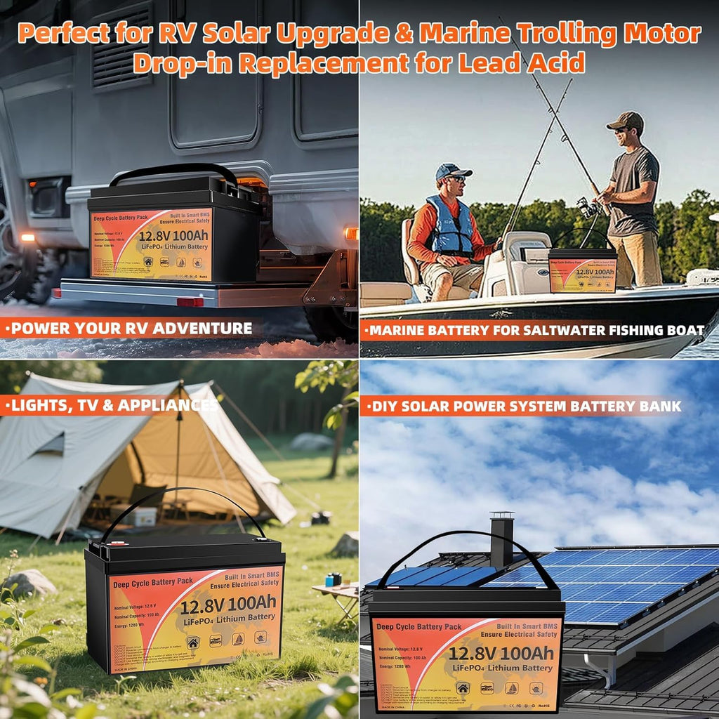 12V 100Ah LiFePO4 Deep Cycle Battery F9395
