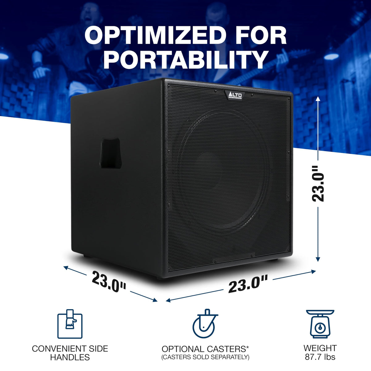900W 18" Powered PA Subwoofer C40939