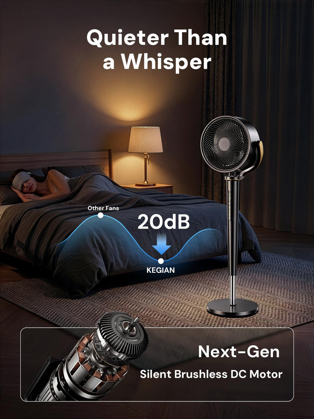 Smart 3D Oscillating Pedestal Fan with Remote X603234