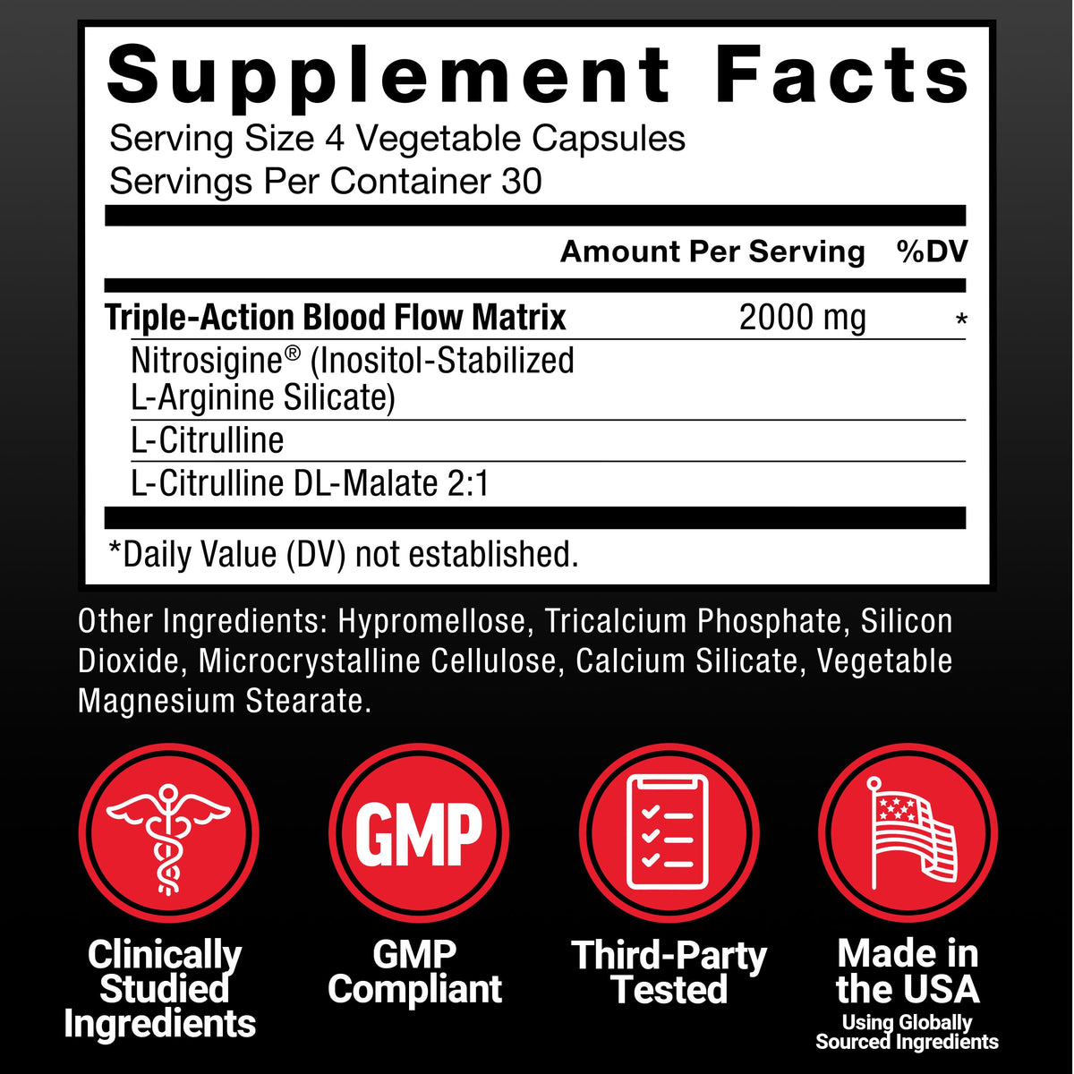 Nitric Oxide Booster with L-Arginine U8223