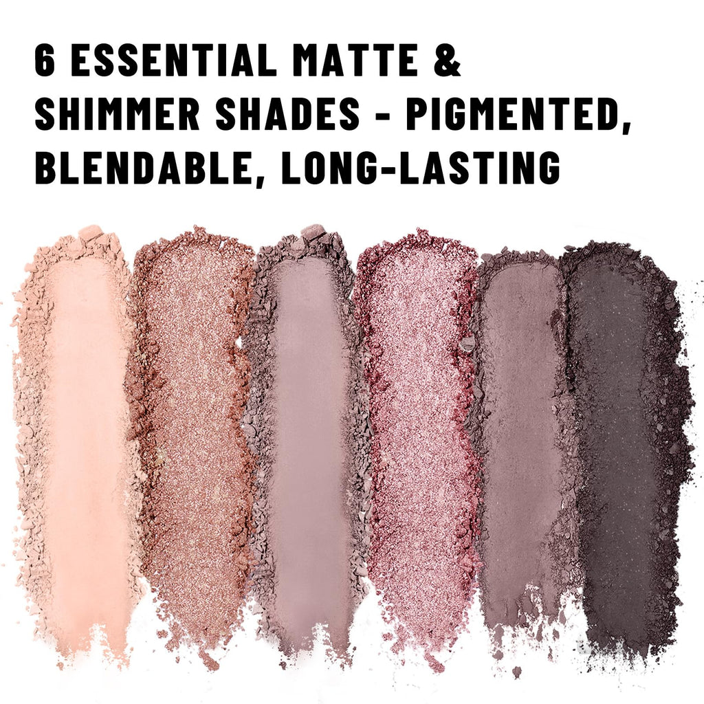 Neutral Nude Matte & Shimmer 6 Colors Mini Eyeshadow Palette T693624