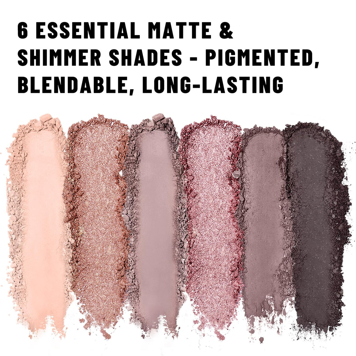 Neutral Nude Matte & Shimmer 6 Colors Mini Eyeshadow Palette T693624