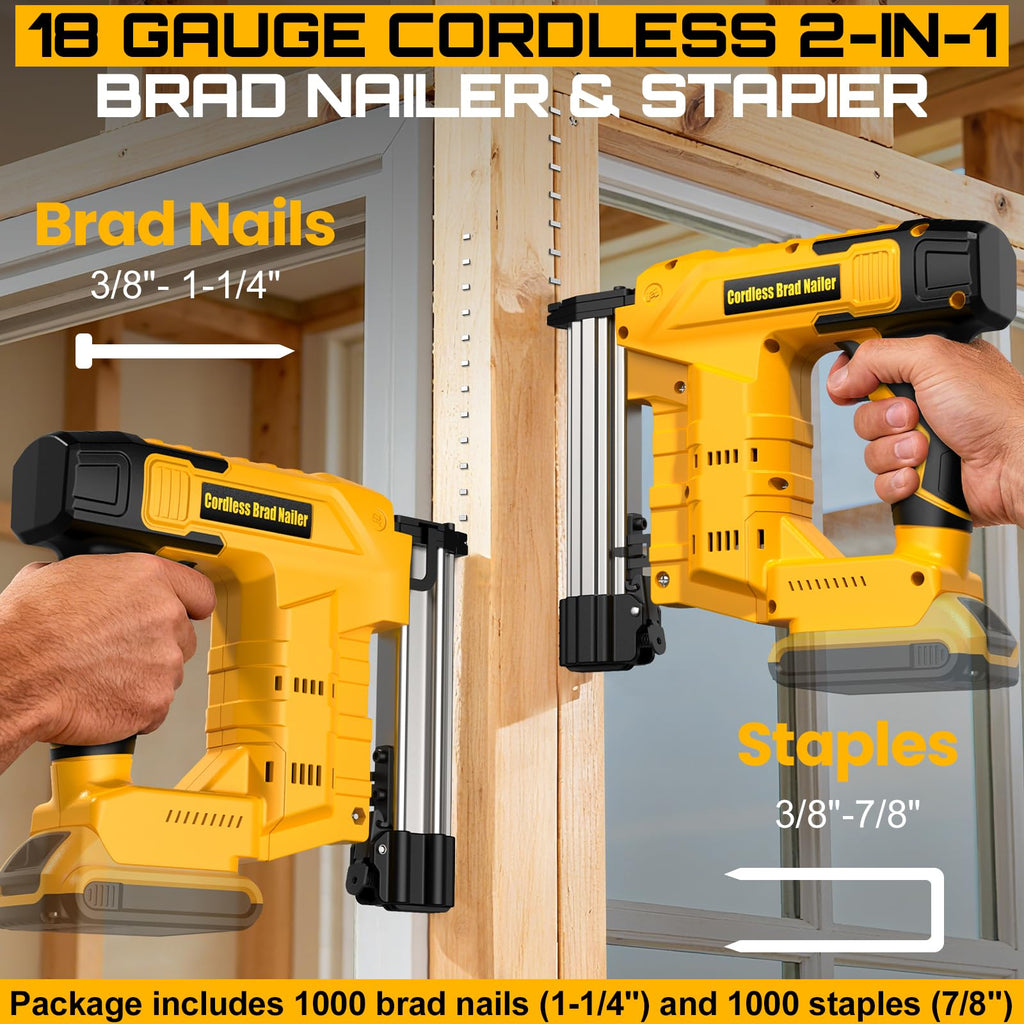 18 Gauge Cordless Brad Nailer & Staple Gun D56913