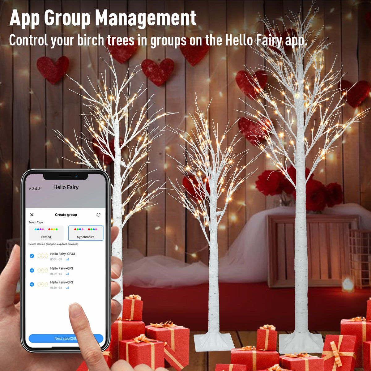 Lighted Birch Trees 4FT 5FT 6FT K801