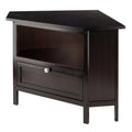 Compact Espresso Corner TV Stand B52801