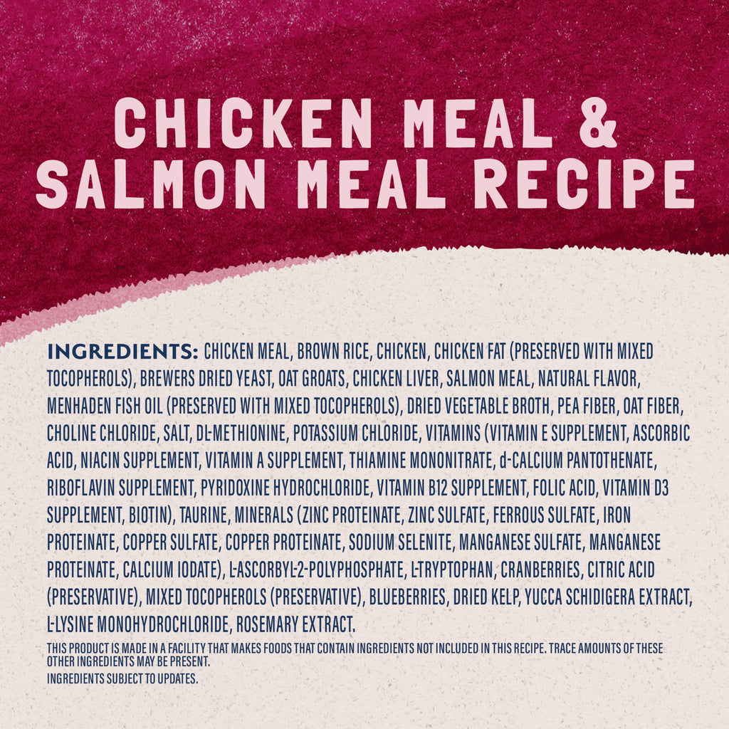Dry Cat Food Chicken Meal & Salmon Meal 15 lb U62692