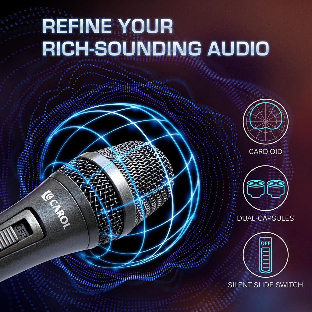 XLR Wired Dynamic Cardioid Vocal Microphone with Switch A8848
