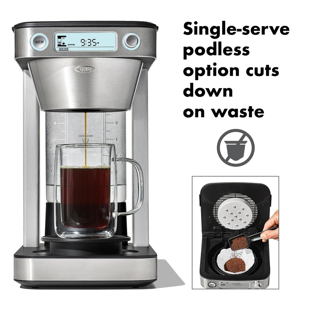 12-Cup Coffee Maker with Single-Serve Function U656069