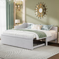 Twin Size Linen Upholstered Daybed with Pop up Trundle B391