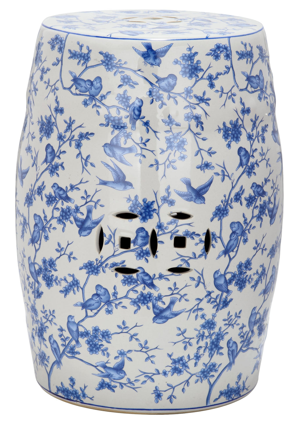 Blue Ceramic Garden Stool I9397