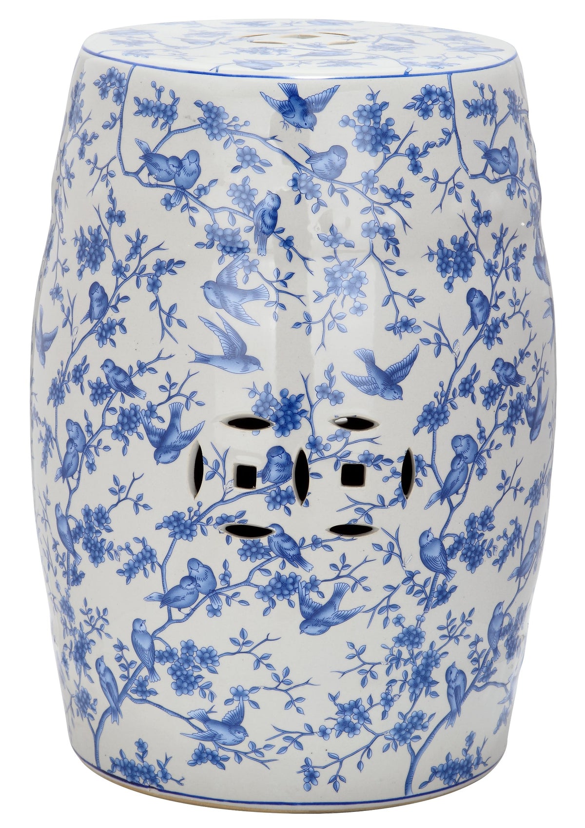 Blue Ceramic Garden Stool I9397