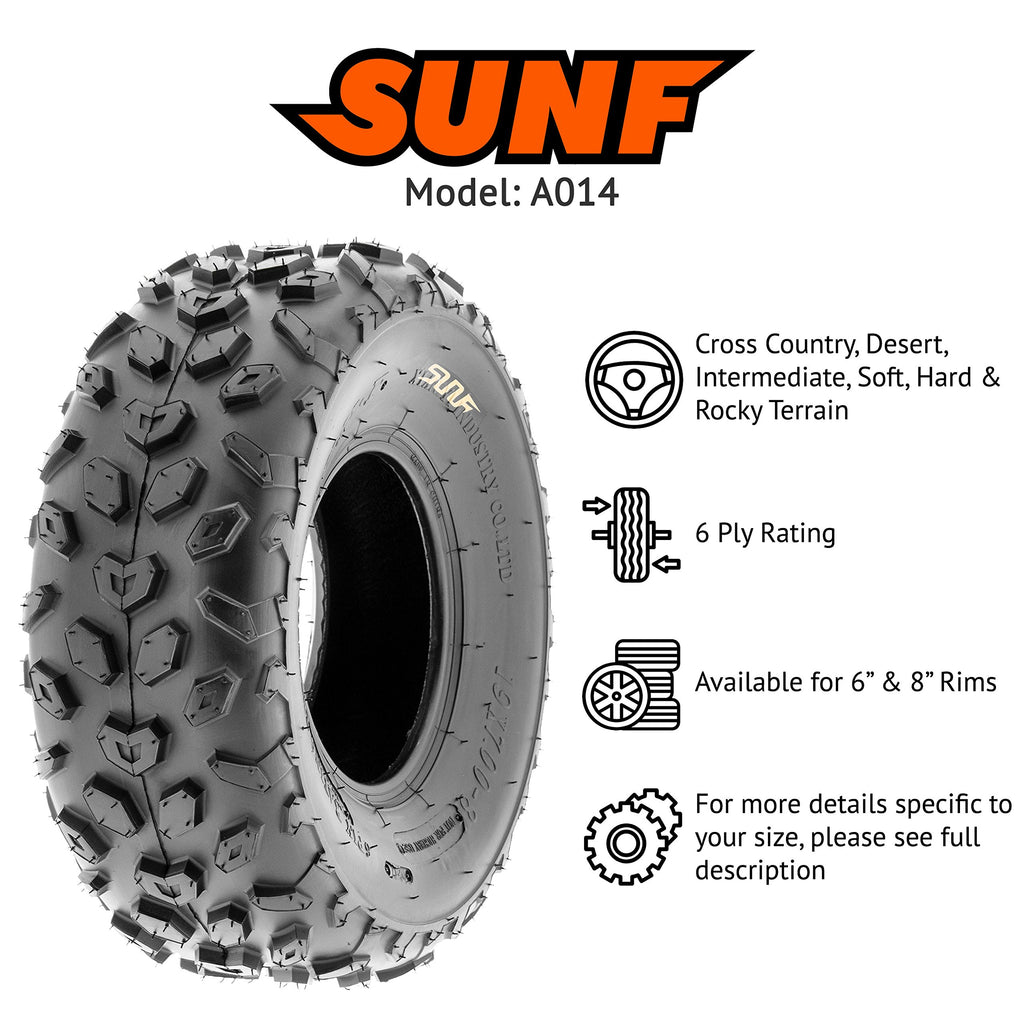 19x7-8 Tubeless 6 Ply Set of 4 O355